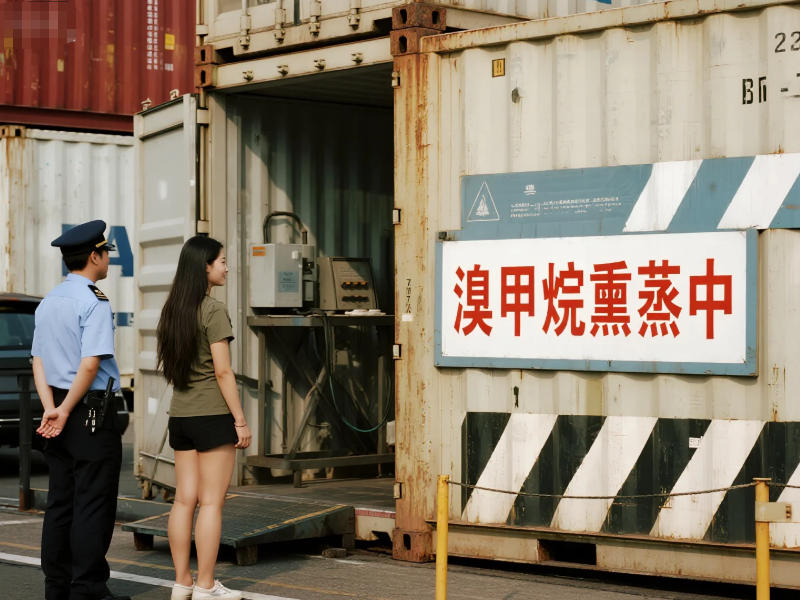 木質(zhì)包裝材料真空溴甲烷熏蒸現(xiàn)場(chǎng)圖