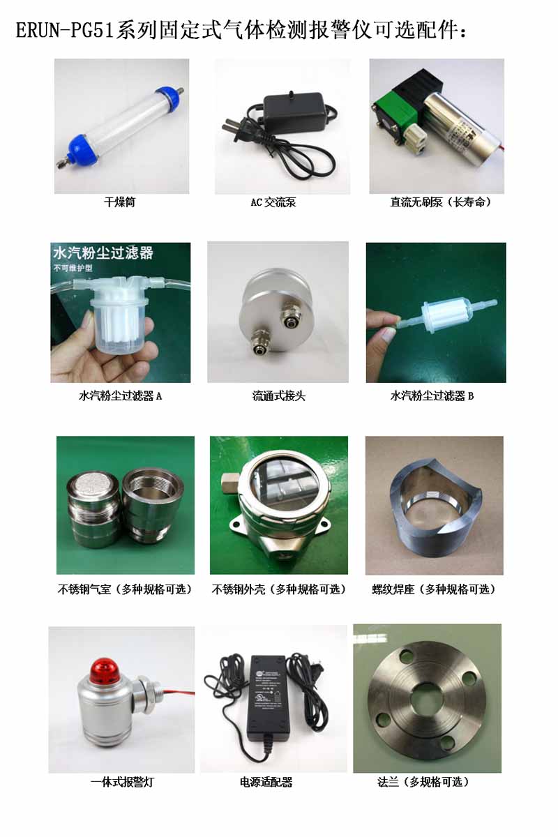 固定在線式有毒有害氣體檢測報警儀可選配件